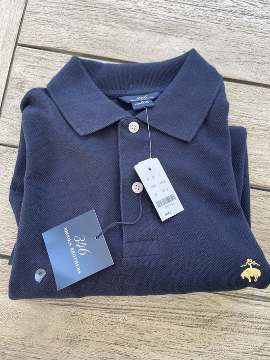Brooks Brothers Other - Brooks Brothers 346 Navy Pique Polo Shirt Men's Short Sleeve Size Small NWT